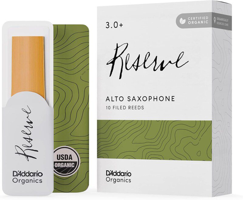 CAÑA RICO SAXO ALTO Eb ORGANICA D'ADDARIO RESERVE CAJA VERDE # 3+