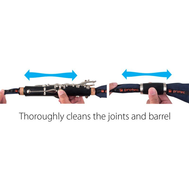 Paño de limpieza para clarinete (Eb) - Microfibra de alta calidad - 3 en 1 limpia: la boquilla, el barril y el cuerpo - Imagen 3