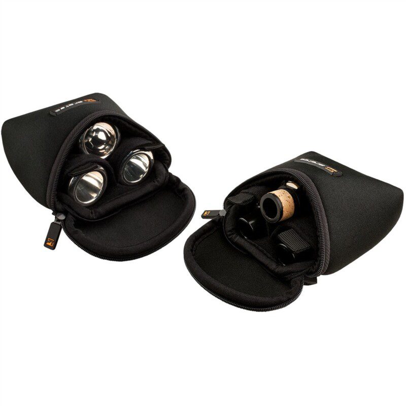 Estuche para boquillas de trombón, saxofón alto y clarinete (neopreno, 3 piezas, negro) - Imagen 3
