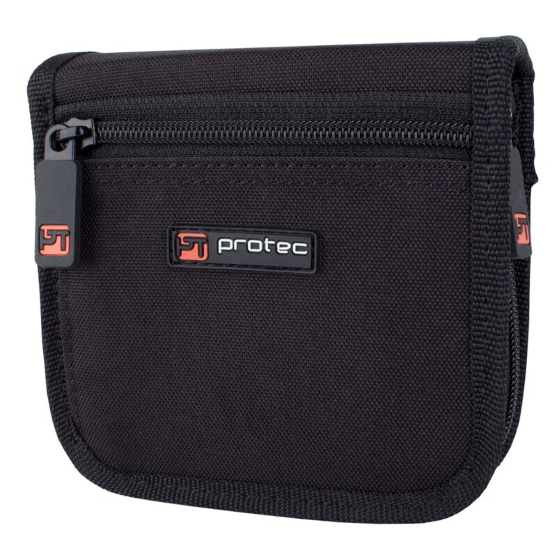 Funda Protec para boquilla de tuba - Nylon con cierre de cremallera, 2 piezas (Negro)