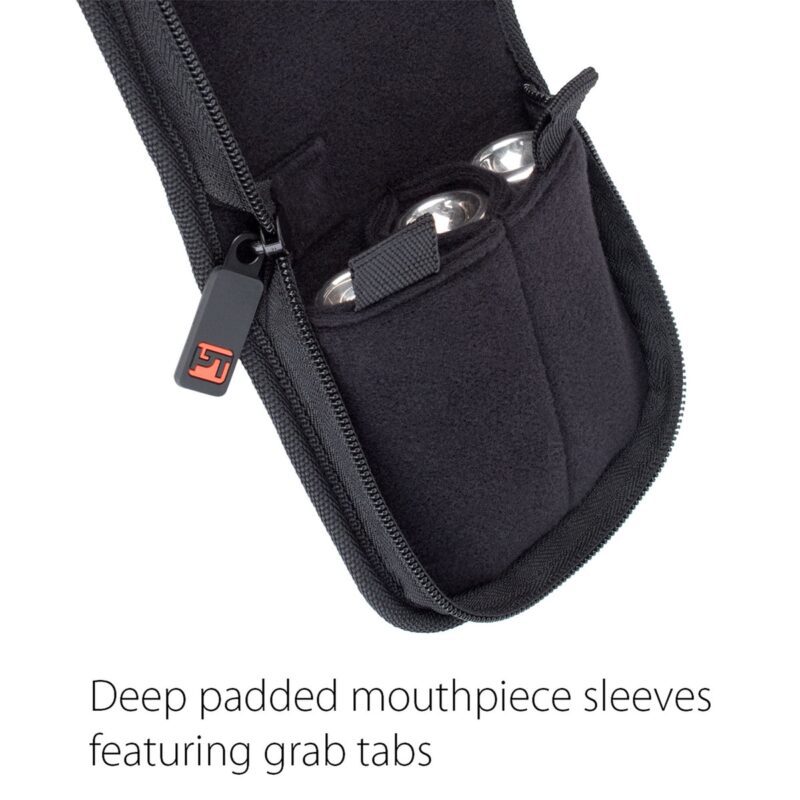 Funda Protec para boquilla de trompeta (Nylon, cierre de cremallera, 3 piezas) - Imagen 4