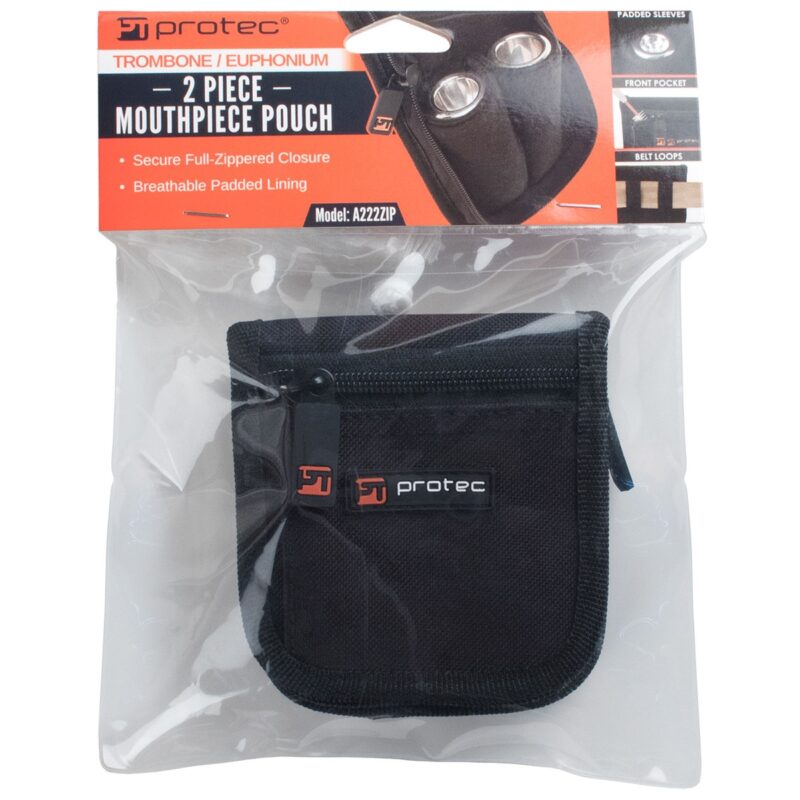Funda Protec para boquilla de trombón - (Nylon, cierre de cremallera, 2 piezas - Negro) - Imagen 6