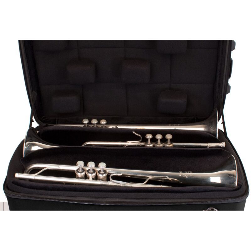 Estuche Protec para trompeta - ABS con cremallera, individual, doble  (negro) - Imagen 3