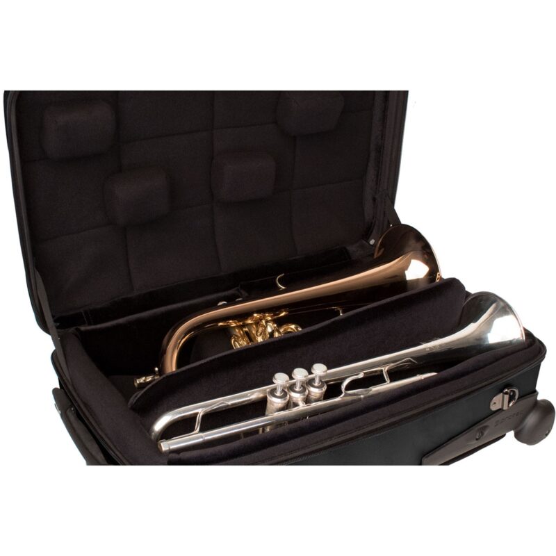 Estuche Protec para trompeta - ABS con cremallera, individual, doble  (negro) - Imagen 4