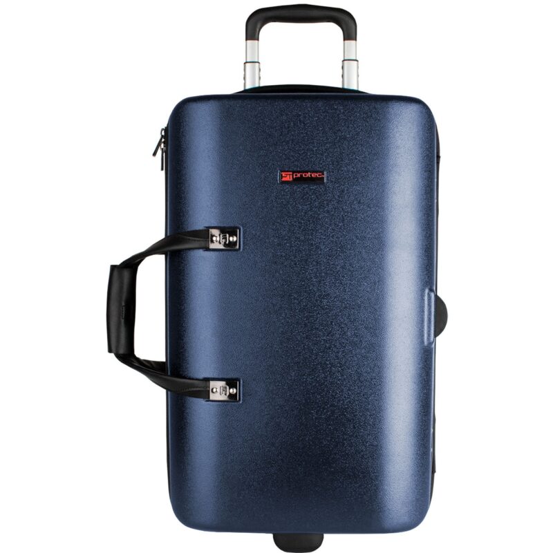 Estuche Protec para trompeta - ABS con cremallera, individual, doble  (Azul) - Imagen 5