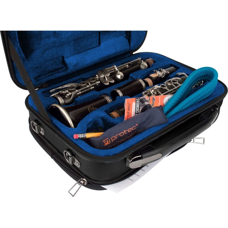 Estuche Protec para clarinete, Sib - Cremallera, con bolsillo extraíble para partituras (negro) - Imagen 9