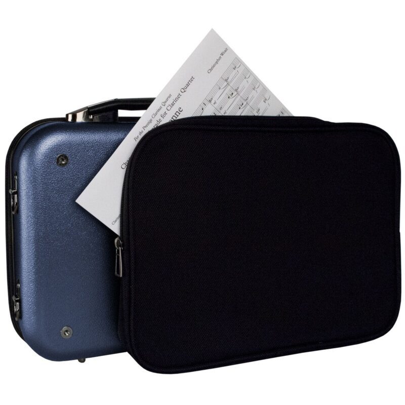 Estuche Protec para clarinete, Sib - Cremallera, con bolsillo extraíble para partituras (azul) - Imagen 3