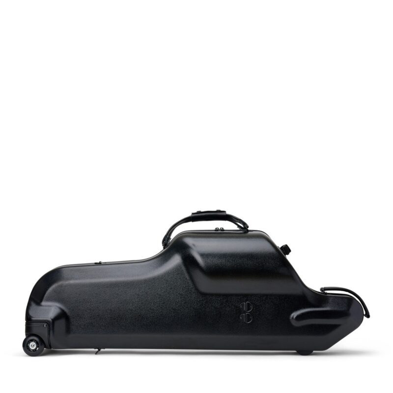 Estuche Protec para saxofón barítono con ruedas, cremallera, en Si bemol y La (negro) - Imagen 4