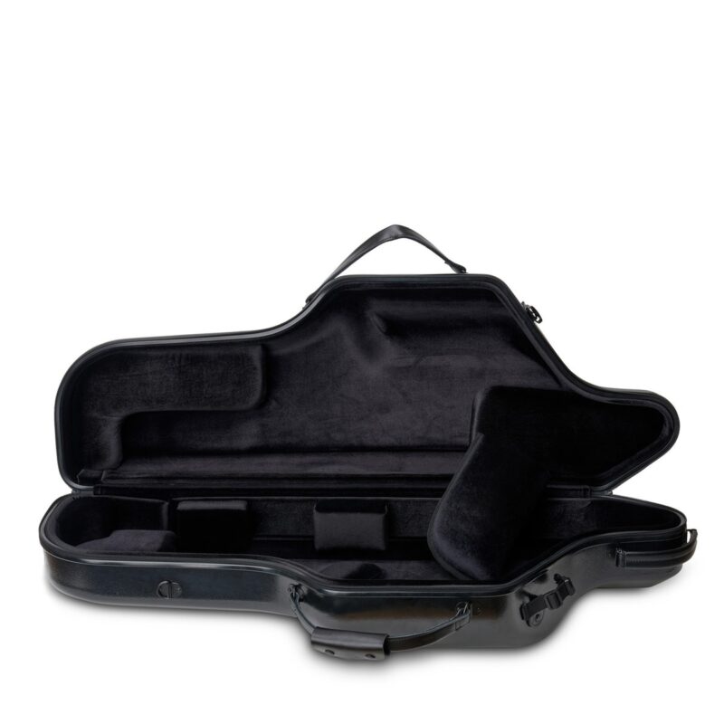 Estuche Protec para saxofón barítono con ruedas, cremallera, en Si bemol y La (negro) - Imagen 7