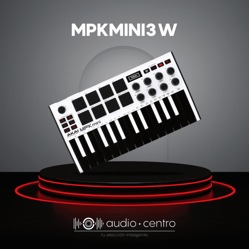 CONTROLADOR MIDI AKAI MPK MINI 3 COLOR BLANCO - Imagen 2