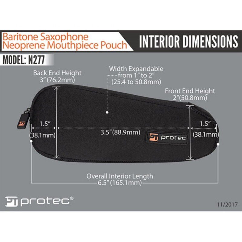 Funda para Boquilla de Saxofón Barítono - Neopreno Protec N277 - N277BX - Imagen 5